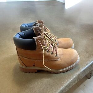 Boys Nautica work boots size 1. New without tags.